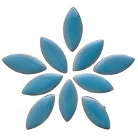 Mosaiksteinen Elipsenform 25mm Azurblau
