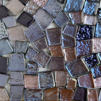 Lasimosaiikki – Peilipintainen lasilaatta violetti sekoitus - mosaicshop