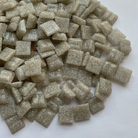Glasmosaik 10mm Isvit (lös)