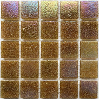 Irisoiva lasimosaiikki 20mm kahvi - mosaicshop