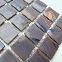 Kultasuoninen lasimosaiikki 20mm ultravioletti - mosaicshop