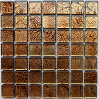 Lasimosaiikki – Peilimosaiikki 20mm pronssinen - mosaicshop