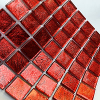 Lasimosaiikki – Peilimosaiikki 20mm vadelma - mosaicshop