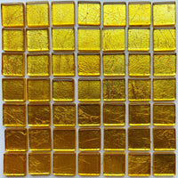 Lasimosaiikki – Peilimosaiikki 20mm kultainen - mosaicshop