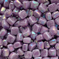 Verre Mosaique - glass mosaic -Glasmosaik-glasmozaïek-Micro Glasmozaiek 4,8mm Parelmoer Magenta - mosaicshop