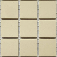 Winckelmans Blanc – matte Mosaikfliesen im Format 20x20 mm auf Netz