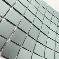 Winckelmans Bleu Pale – matt 20x20 mm mosaic tiles on mesh