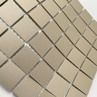 Winckelmans Gris – matte mozaïektegels van 20x20 mm op gaas
