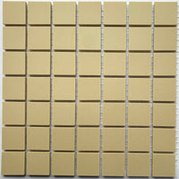 Winckelmans Ivoire – matt 20x20 mm mosaic tiles on mesh