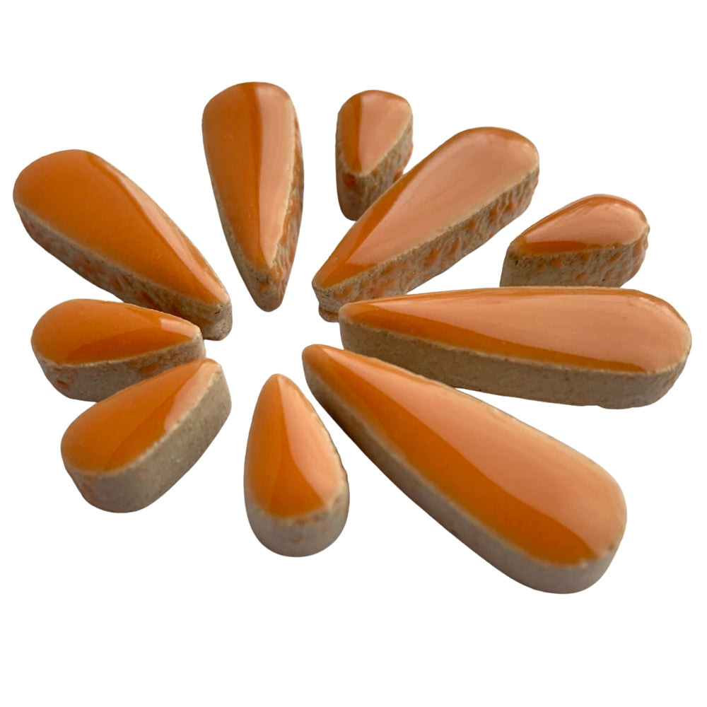 Mosaiksteinen Tropfen  Orange