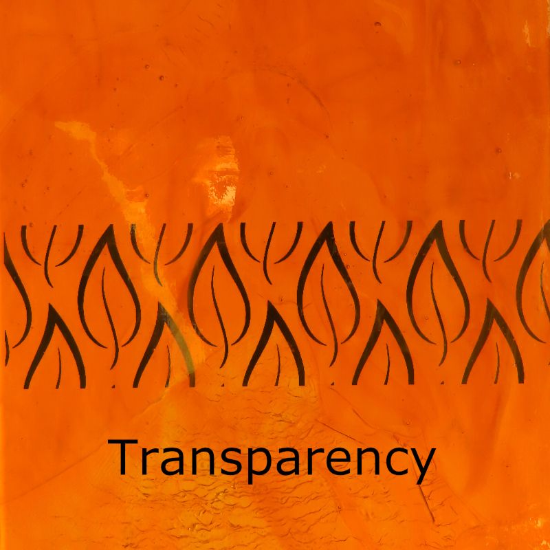 Glasplade Lys Orange