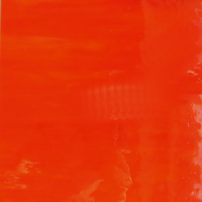 Glass Plate Brilliant Orange