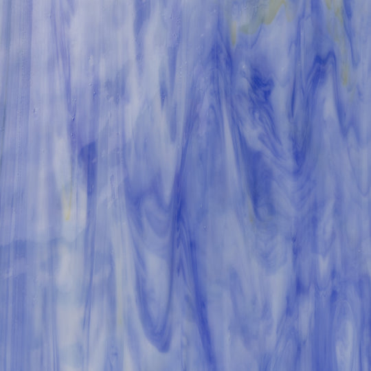 Glass Plate Sky Blue Amber Marbled