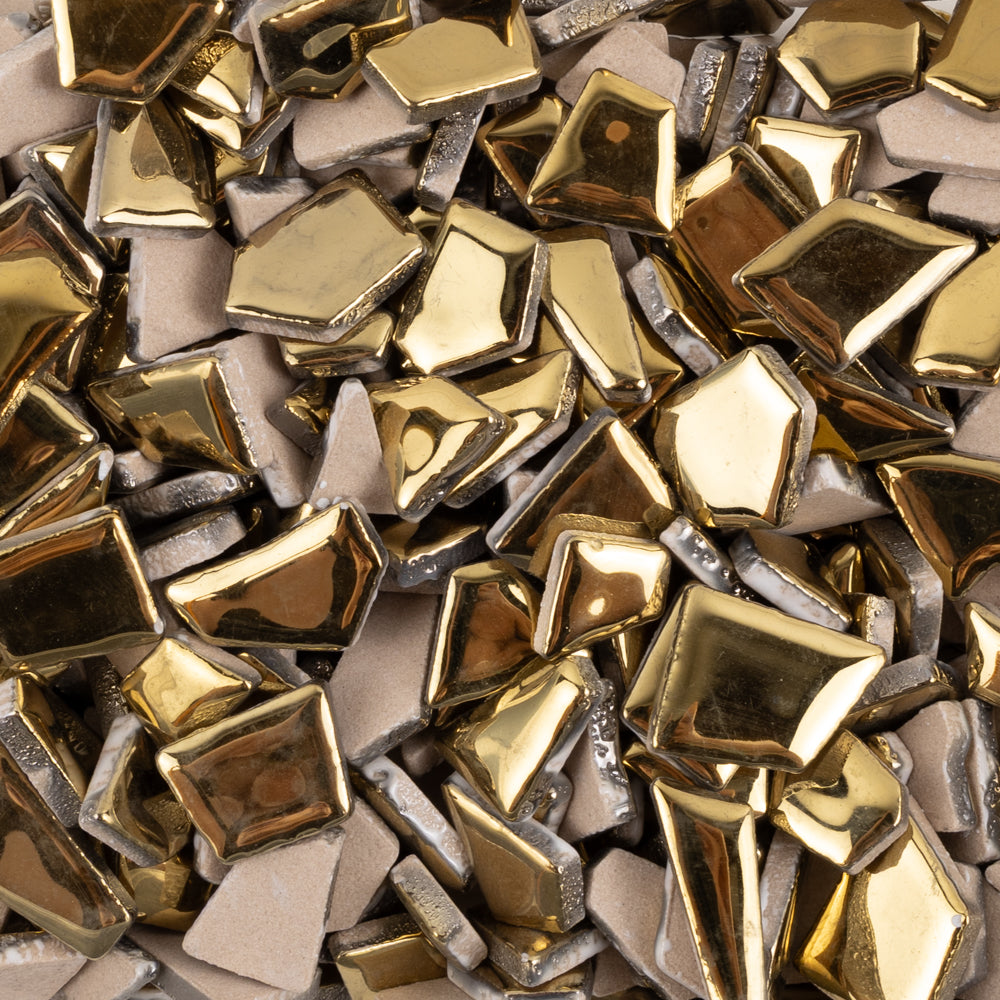 Flip keramiska pussel Guld
