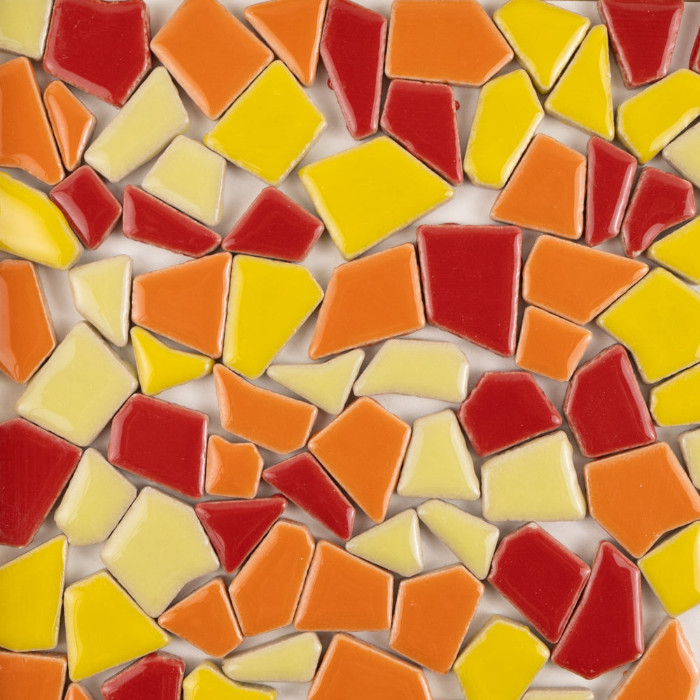 Flip Keramik-Puzzles Rotmix