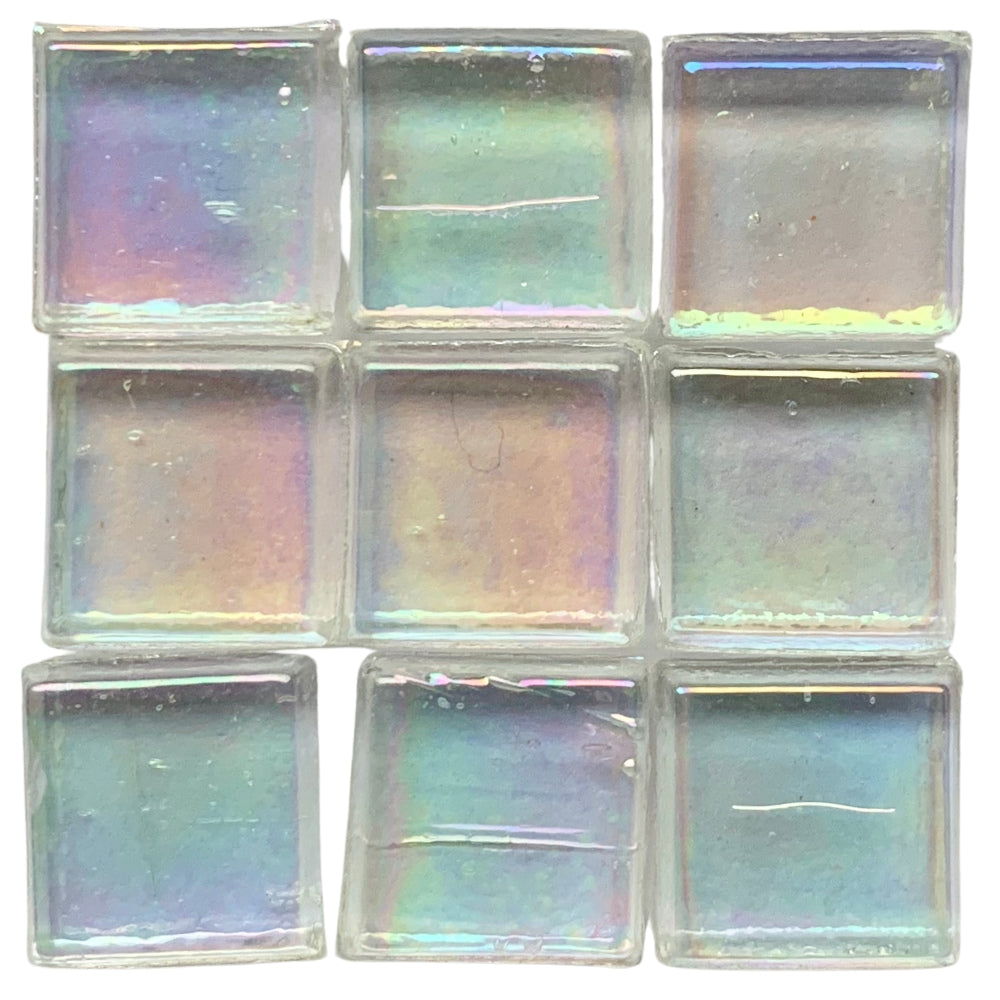 Glasmosaik Transparent 10mm Perlehvid