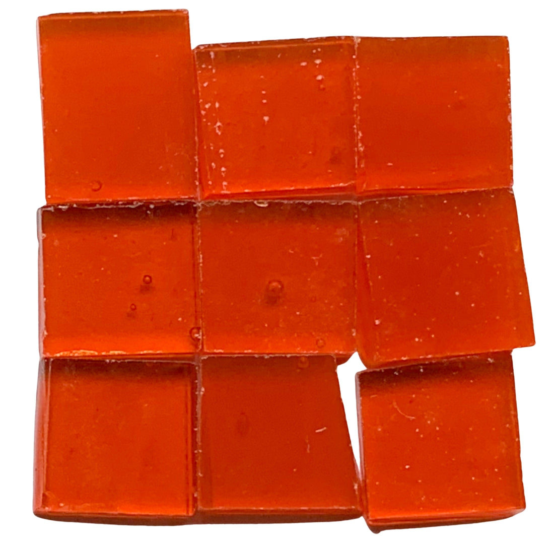 Glasmosaik Tiffany-Glas 10mm  Orange