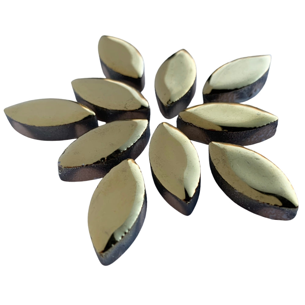 Kronblade 25mm Guld