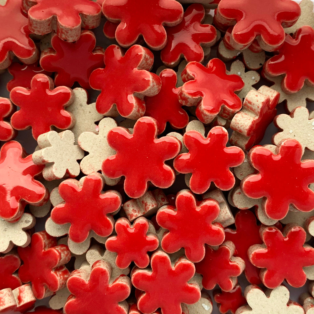 Charms Blumen Rot