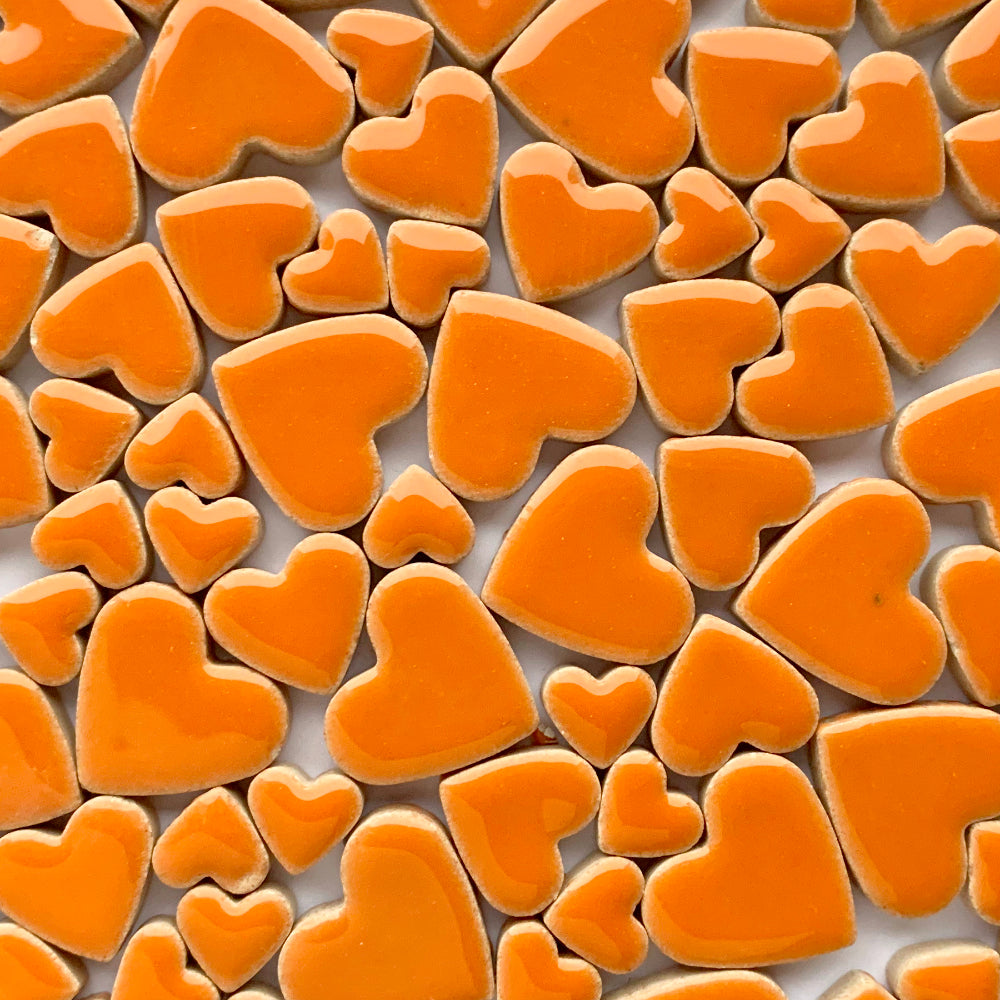 Vedhæng Hjerter Orange