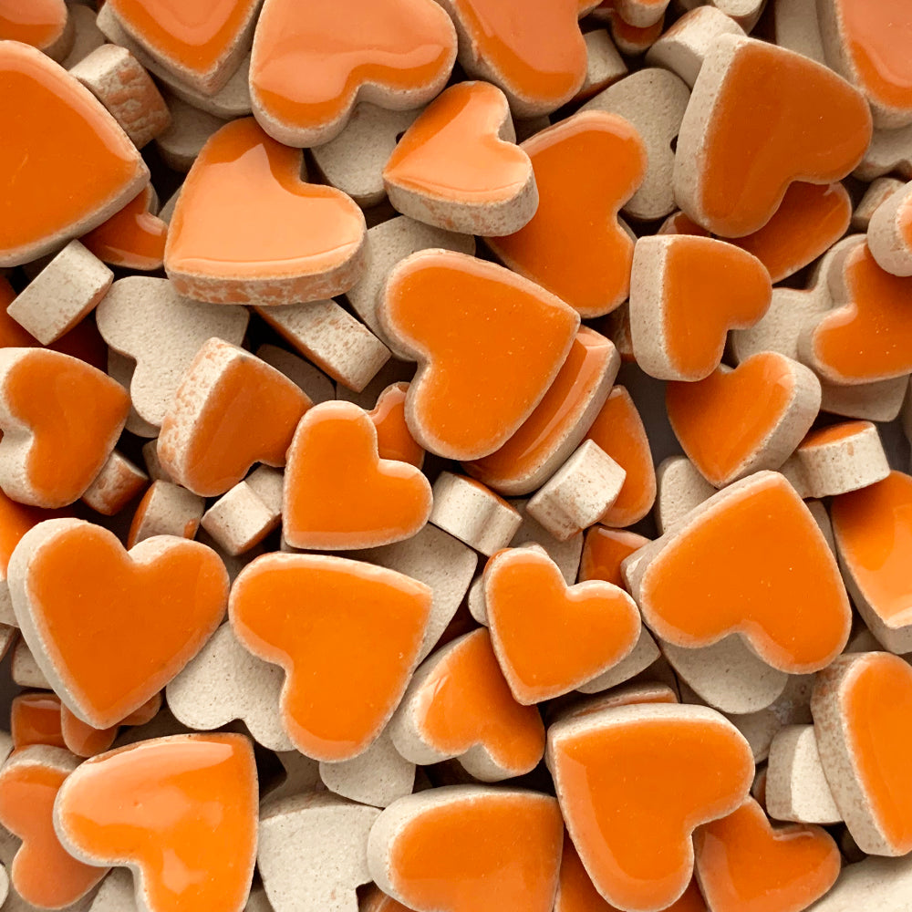 Vedhæng Hjerter Orange