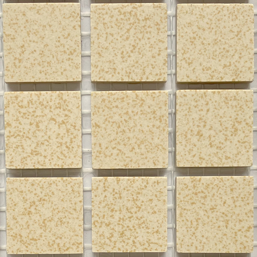 Winckelmans Jaune 202 Mouchetés – matte mosaikfliser på 20x20 mm på net