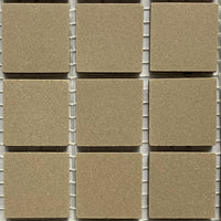 Winckelmans Taupe – matte mozaïektegels van 20x20 mm op gaas