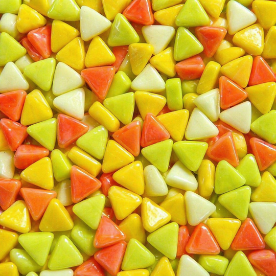 Mini Glasmozaïek Driehoek Geelmix