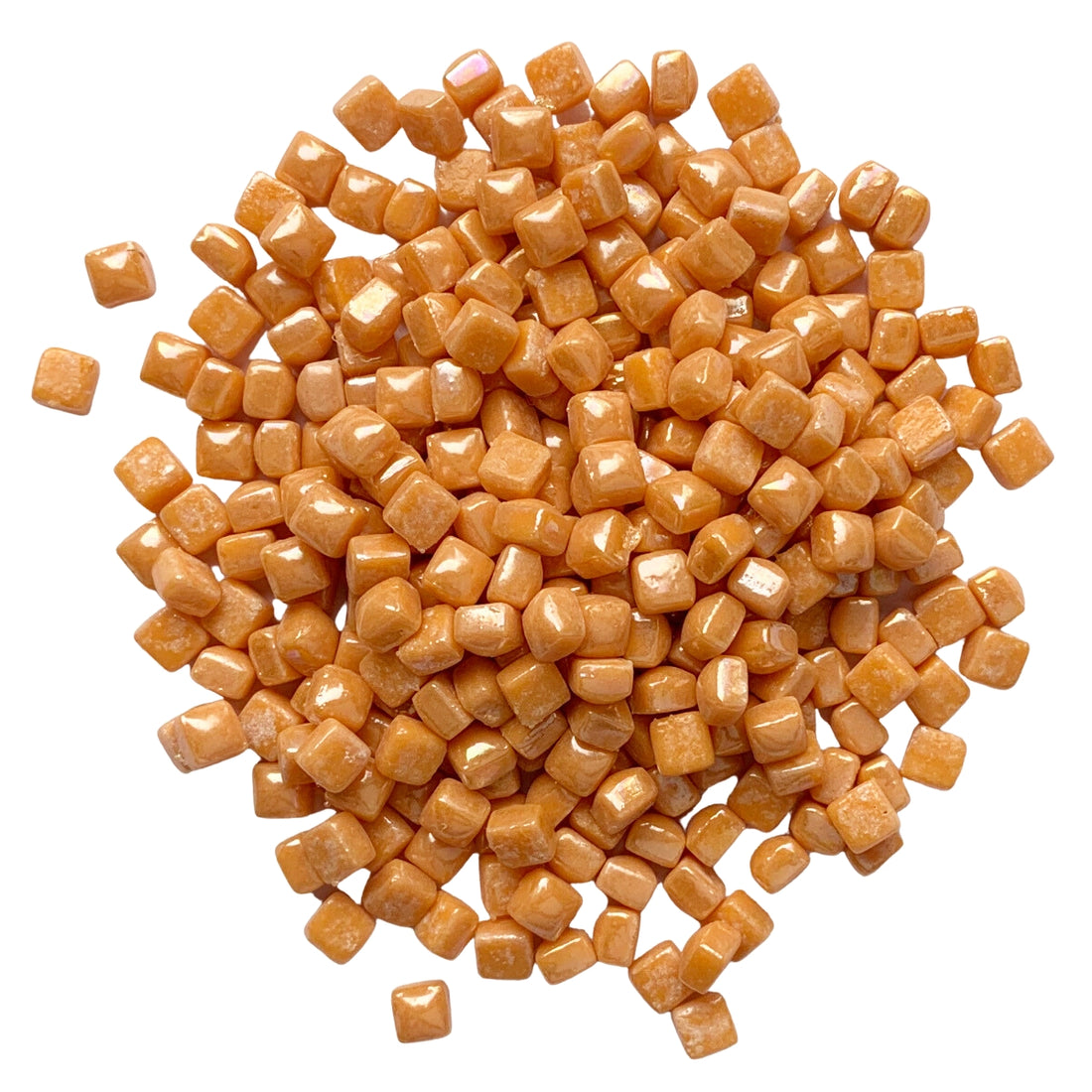 Mikro-glasmosaik 4,8mm Perlemor Klar Orange