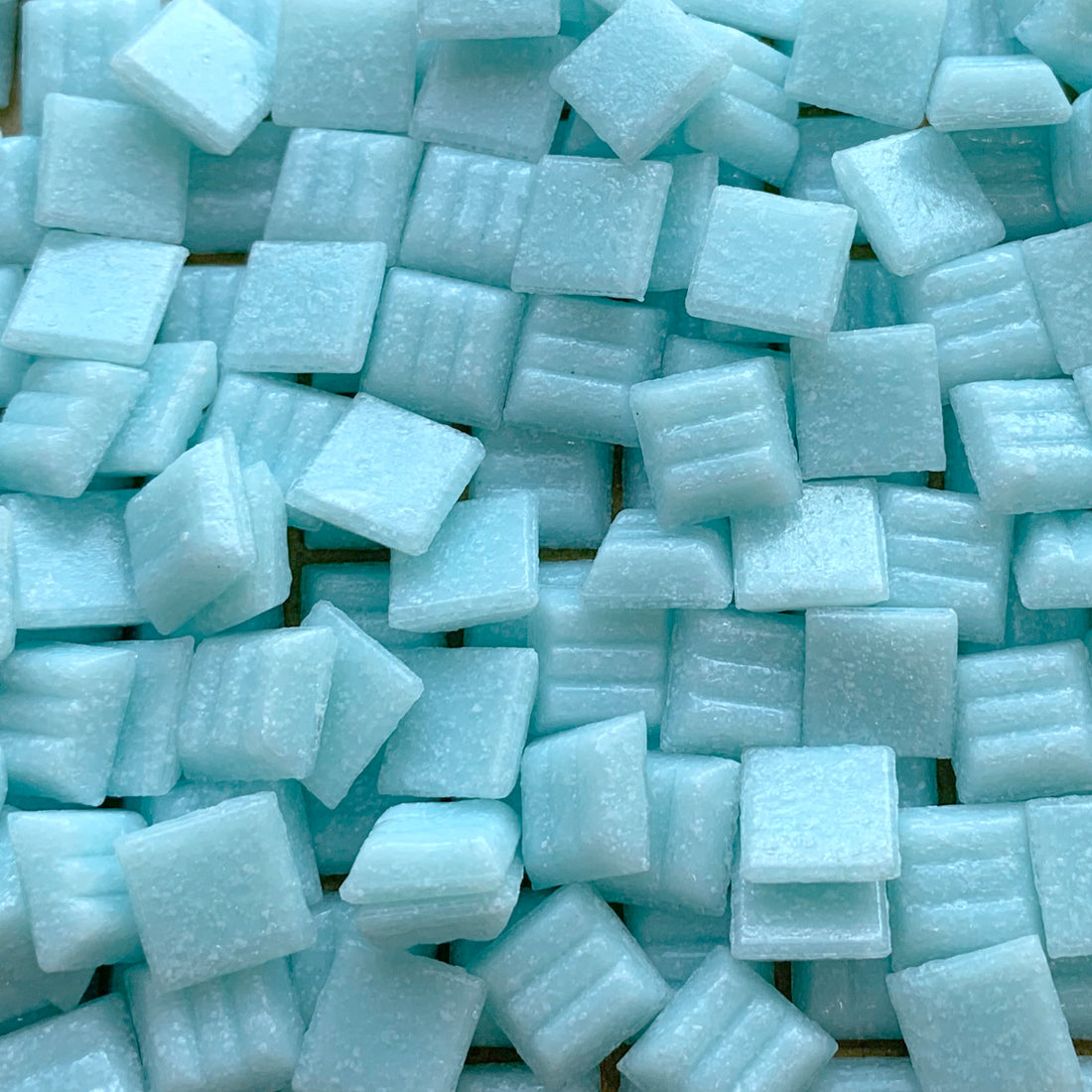 Glasmosaik 10mm Isvit (lös) 