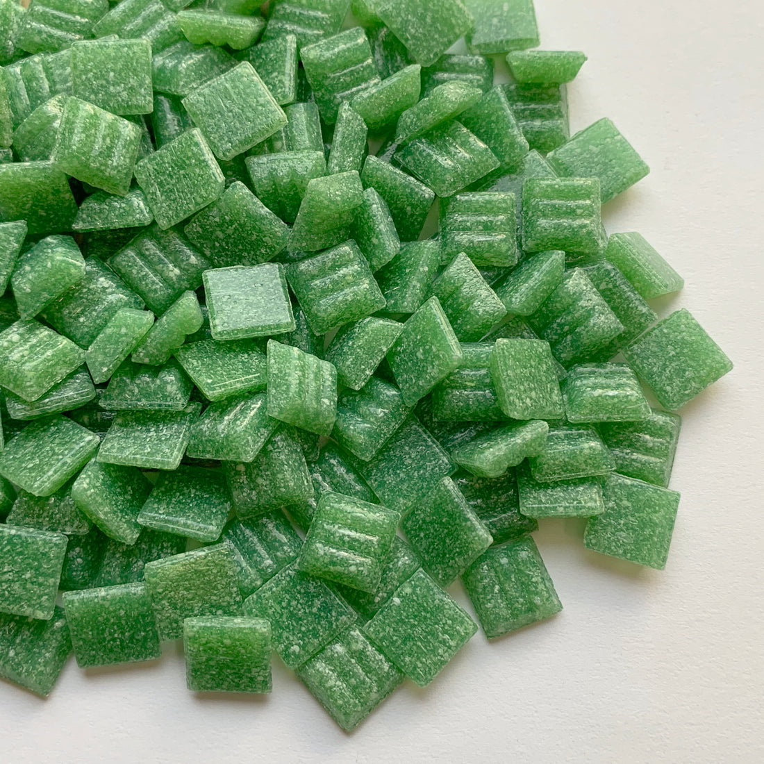 Glasmozaiek 10mm Bladgroen (los)