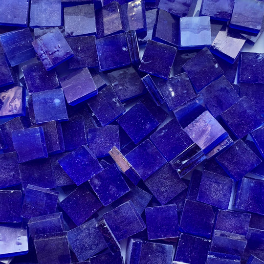 Glasmozaiek Tiffany Glacier 15mm Kobalt
