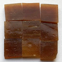 Detail van Tiffany Glacier Amber met negen glastegeltjes
