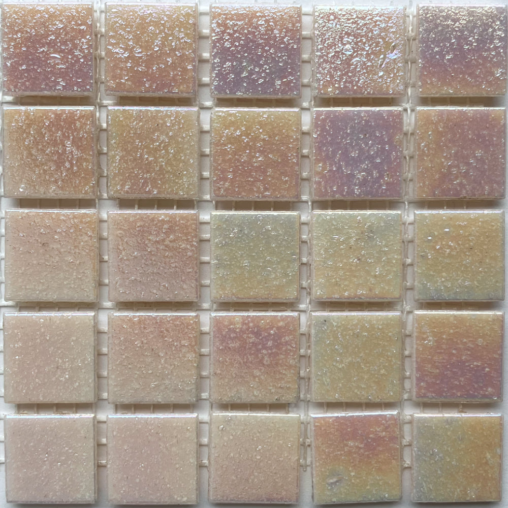 Iridescent Glass Mosaic 20mm  Conch