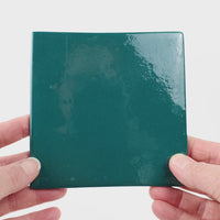 Video showing Morasutti Smalti mosaic tile – green_blue – 11.5 x 11.5 cm, rotated to show full tile