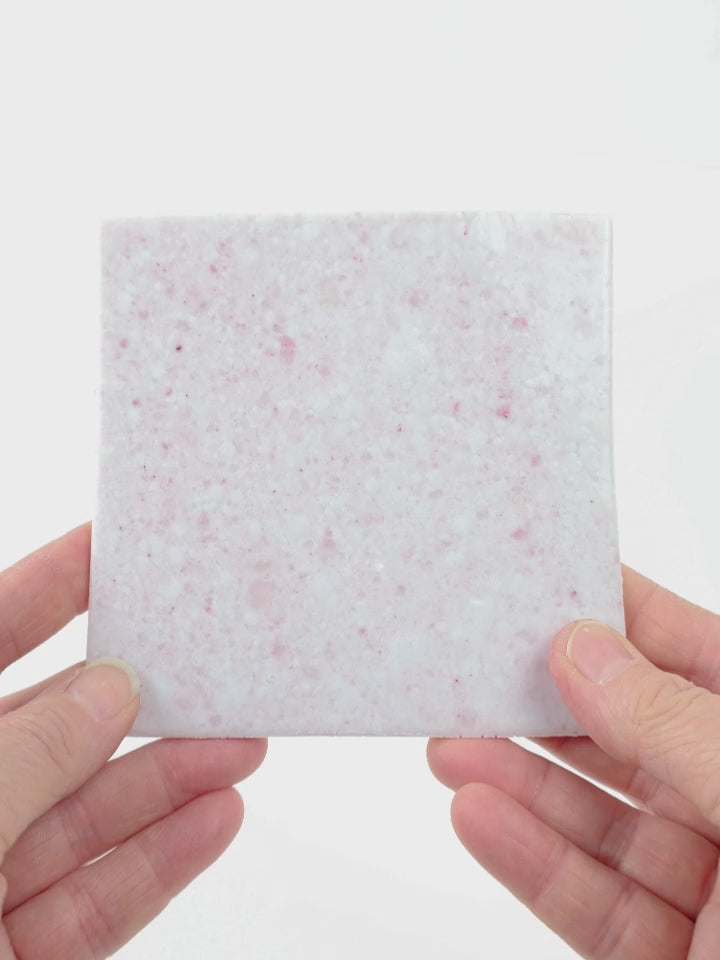 Video showing Morasutti Smalti mosaic tile – pink – 11.5 x 11.5 cm, rotated to show full tile