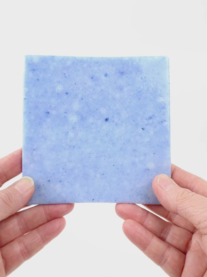 Video showing Morasutti Smalti mosaic tile – blue – 11.5 x 11.5 cm, rotated to show full tile