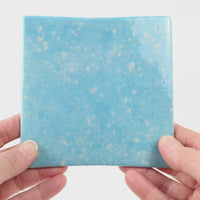 Video showing Morasutti Smalti mosaic tile – turquoise – 11.5 x 11.5 cm, rotated to show full tile