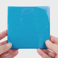 Video showing Morasutti Smalti mosaic tile – turquoise – 11.5 x 11.5 cm, rotated to show full tile