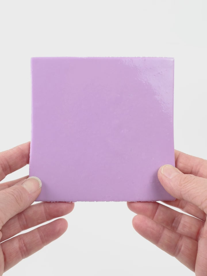 Video showing Morasutti Smalti mosaic tile – purple – 11.5 x 11.5 cm, rotated to show full tile