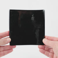 Video showing Morasutti Smalti mosaic tile – black – 11.5 x 11.5 cm, rotated to show full tile