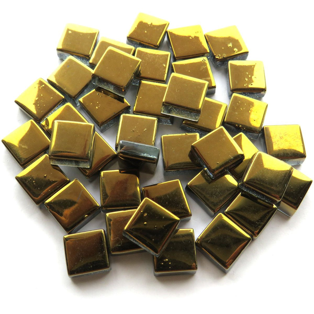 Glasmosaik Spegel 10mm Guld