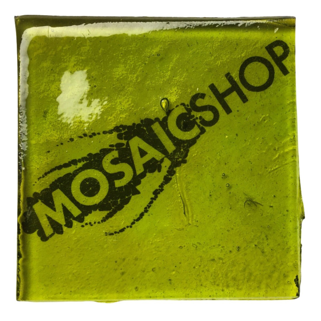 Lasimosaiikki – Albertini-lasi kirkas kiivi - mosaicshop