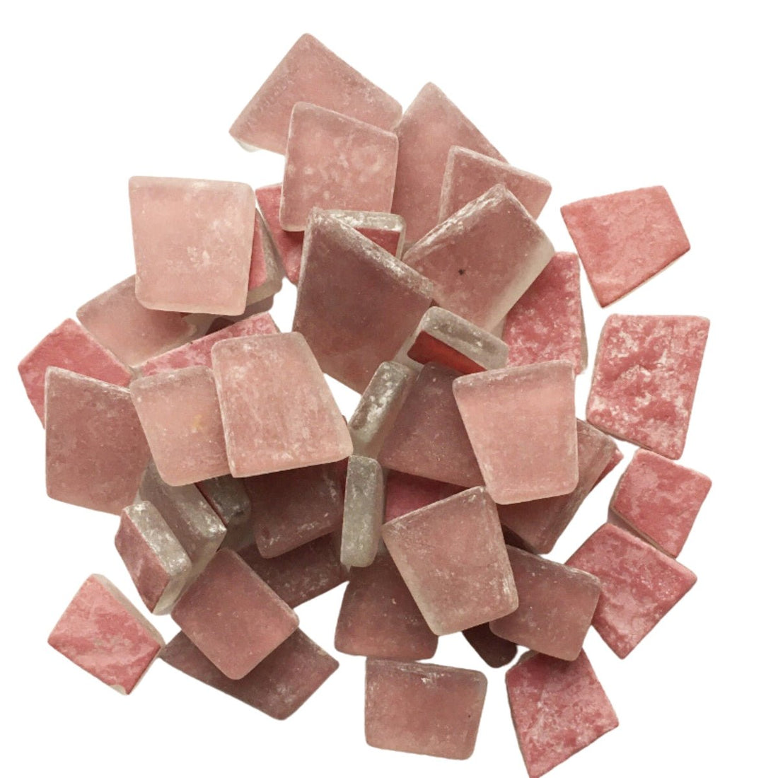 Lasimosaiikki – Beachglass tumma vaaleanpunainen - mosaicshop