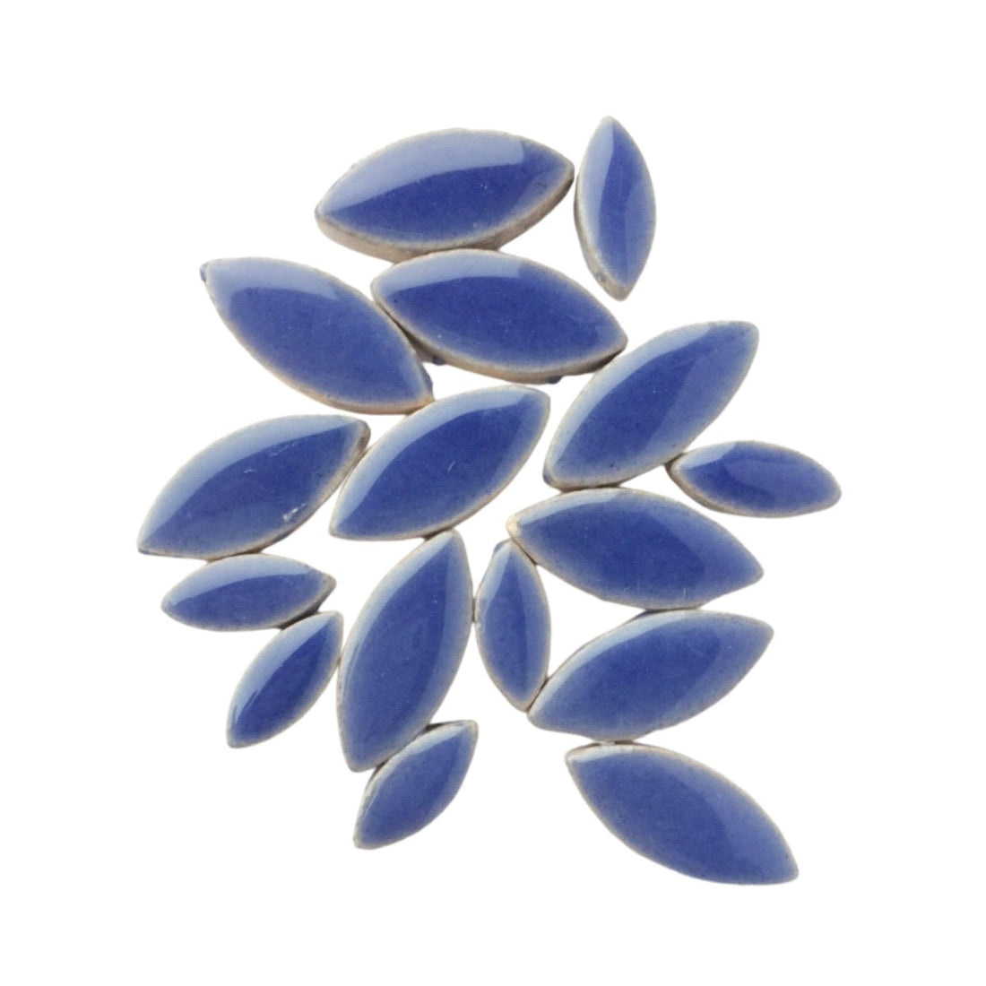 Verre Mosaique - glass mosaic -Glasmosaik-glasmozaïek-Bloemblaadjes Donkerblauw - mosaicshop