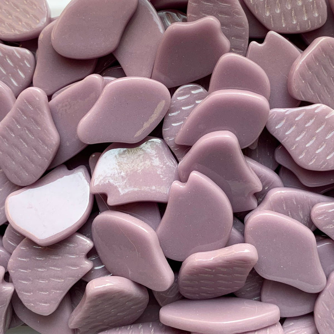 Lasimosaiikki – Lasiterälehdet liila - mosaicshop