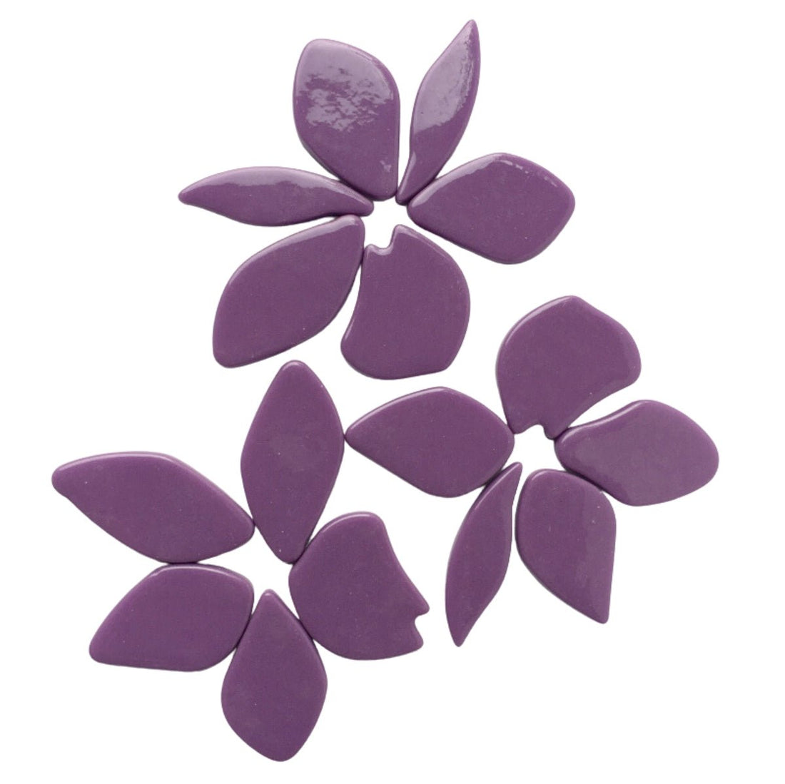 Lasimosaiikki – Lasiterälehdet magenta - mosaicshop