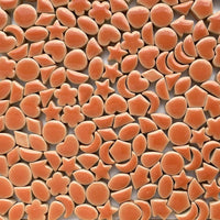 Verre Mosaique - glass mosaic -Glasmosaik-glasmozaïek-Charms Mini Zalm - mosaicshop