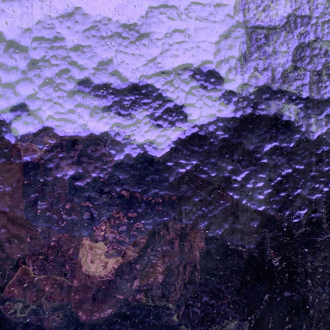 Lasimosaiikki – Värillinen peili purppura - mosaicshop