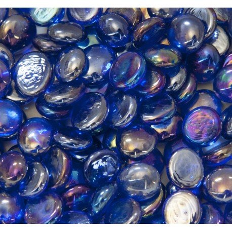 Lasimosaiikki – Lasipisarat 16-20mm timantinsininen - mosaicshop